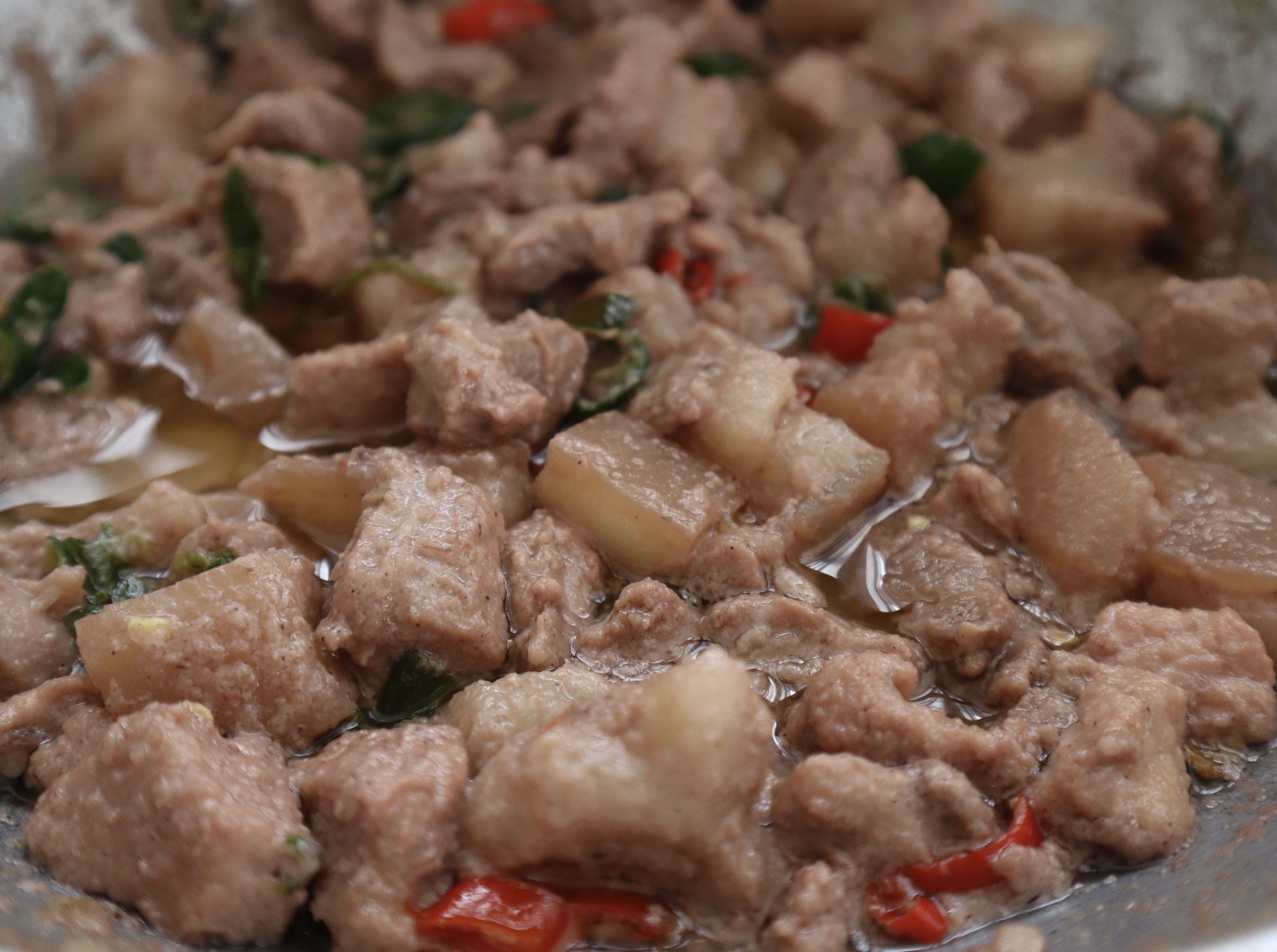 Step 3: Bicol Express final stages